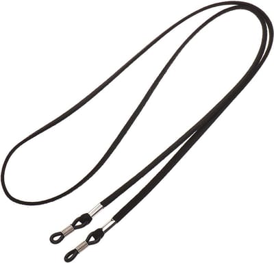 Fako Bijoux® - Brillenkoord - Faux Suede - Suede Look - Kunstleer - 4mm - 70cm - Zwart