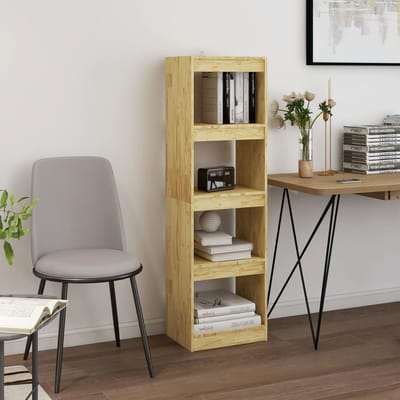 vidaXL - Boekenkast - / - kamerscherm - 40x30x135,5 - cm - massief - grenenhout