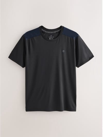Next - Heren - Active Training T-shirt met korte mouwen - Zwart