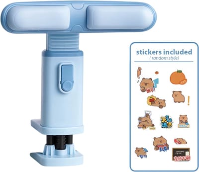 Ergonomische Bureau Klem Houdingcorrector – Verstelbare Zit Postuur Corrector voor Juiste Zithouding en Oogbescherming – Bureau Accessoire voor School, Thuiswerk en Kantoor - Blauw