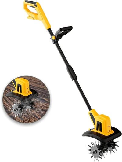 Draadloze Tuinfrees - Elektrische Grondkweker - Tuin Onderhouden - Werkt met 20V Batterij - 22 cm Werkbreedte - Niet gespecificeerd
