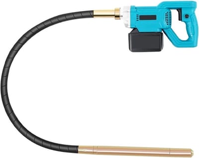Beton Vibrator - Kleine Betonpomp - Beton Afwerken - Borstelloze Motor - 1.2 Meter - Blauw