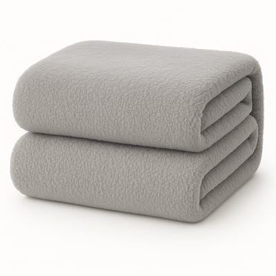 Decoware Teddy Fleece Hoeslaken 140x200 cm - Grijs - Warm & Extra Zacht - Matrashoogte tot 30 cm