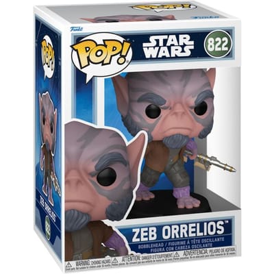 Star Wars Zeb Orrelios vinylfiguur 822 Unisex Funko Pop! - Neutraal - Standard