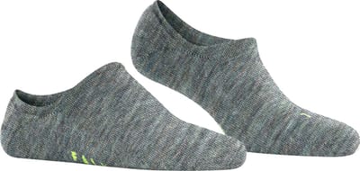 FALKE Keep Warm onzichtbar eenkleurig wol footies unisex blauw - maat 39-41