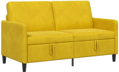 vidaXL - Sofa - met - Opbergruimte - Geel - 152 - x - 78 - x - 87 - cm - Polyester