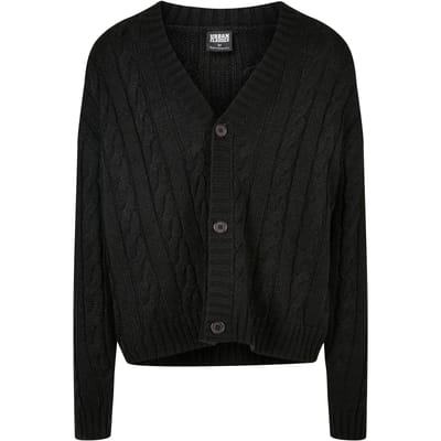 Urban Classics - Boxy Cardigan - S - Zwart
