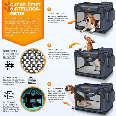 Opvouwbare Honden Bench en Transportbox voor Honden en Katten - Inclusief Likmat