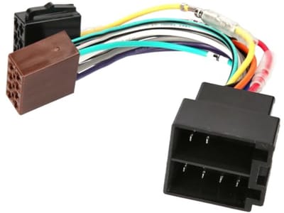 Autoradio-adapter 16-pins ISO - Compatibel met VW, Fiat, Opel en meer - Universel Kabelstekker voor kwaliteitsgeluid
