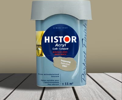 Histor Perfect Finish Lak Acryl Hoogglans 0,75 liter - Toepassing