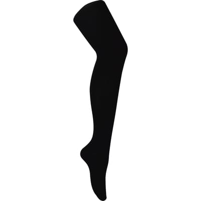 Superzachte zwarte ondoorzichtige bamboe panty voor dames - Zwart