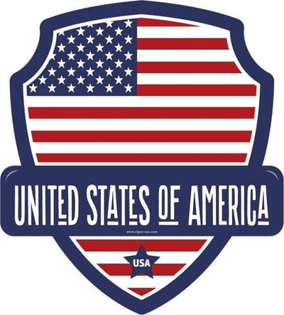 Signs-USA - Landmark USA - Wandbord - 28 x 31 cm