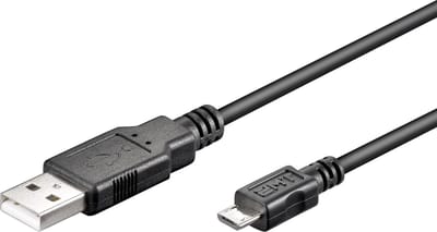 Wentronic - USB 2.0 A Male naar USB 2.0 Micro Male - 0.15 m