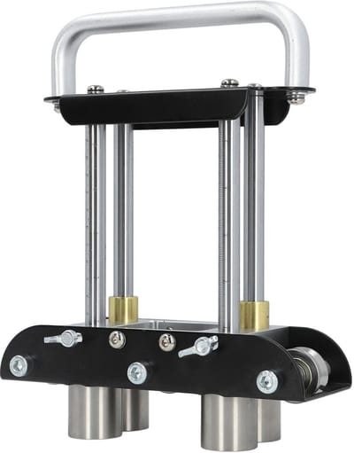 Dailygoods- Handplaatbuiger Lichtgewicht - Dakplaatbuiger 0-90° - Kraalrolbuiger - V-vormig Rolontwerp - Aluminiumlegering Handgreep - Geharde Rollen Snel Staal - Buiggereedschap