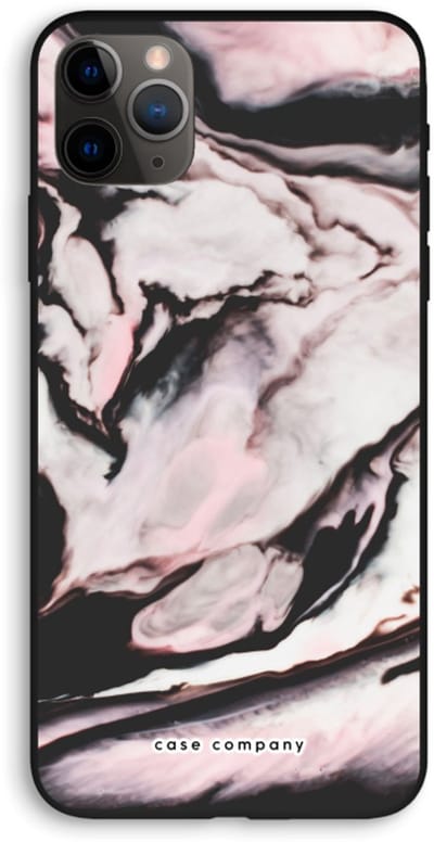 Case Company® - Hoesje geschikt voor iPhone 11 Pro Max hoesje - Roze stroom - Biologisch Afbreekbaar Telefoonhoesje - Bescherming alle Kanten en Schermrand