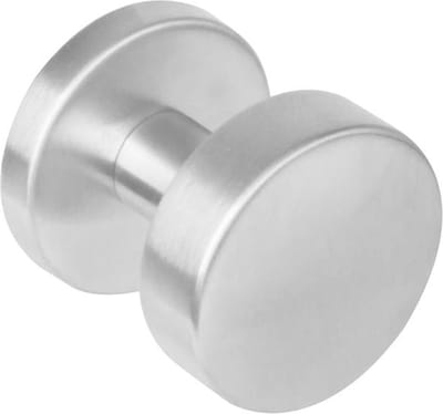 Intersteel Knop rond centraal rvs geborsteld