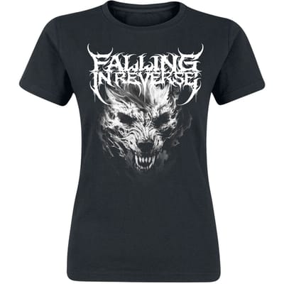 Falling In Reverse T-shirt - Wolf - M tot XXL - voor Vrouwen - zwart
