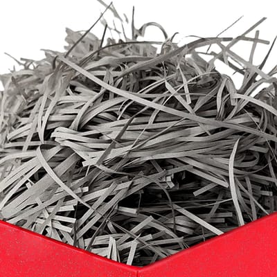 Zachte vulmaterialen voor cadeauverpakkingen, 200g gescheurd papier, ideaal voor bescherming en decoratie van geschenken in grijs