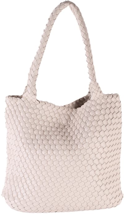 Giuliano kunstlederen handtas Vella - Gevlochten - Dames - Beige