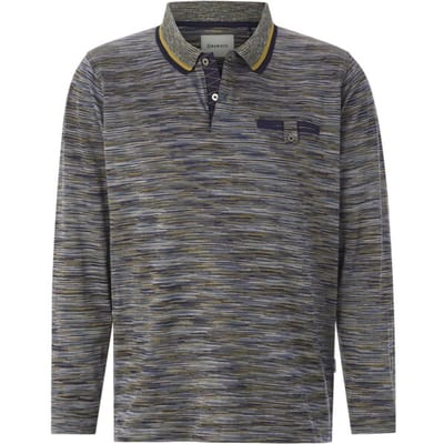 Babista herren Poloshirt Met Lange Mouwen - 44/46 - olijf - Plus Size