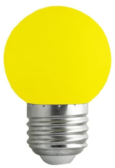 VITO LED Lamp G45 E27 - 2W (vervangt 15W) - 120lm - Geel Licht - 180-240V - Flikkervrij - Energiezuinig