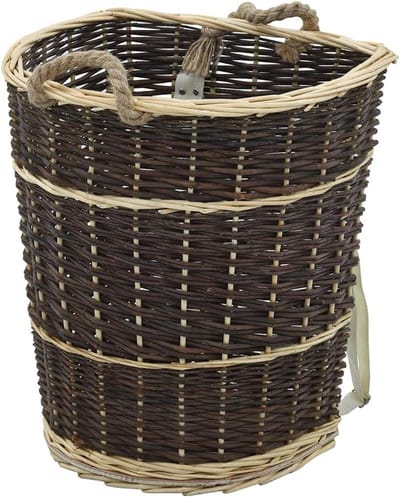 Houtmand - Wilgenmand - Brandhout Transport - Natuurlijk Wilgenhout - 2.5 Kilogram - Bruin