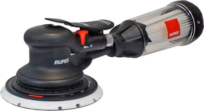 RUPES SKORPIO 3 Pneumatische Schuurmachine 150mm met Zelfextractie Stofafzuiging - 6mm Excentrische Uitslag