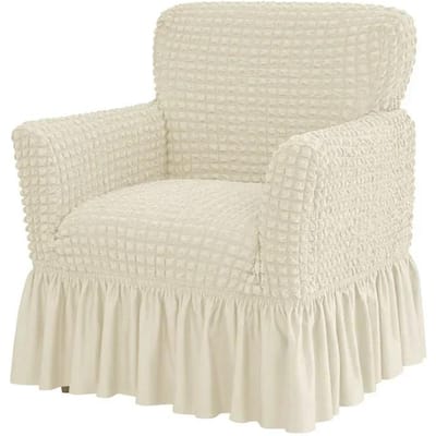 Bubble Grid Clubfauteuilhoes Elastische Tubbankhoezen met Zoom Enkele Fauteuilhoezen voor Woonkamer Barbalie Hotel