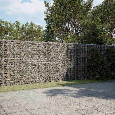 vidaXL - Schanskorf - 950x100x200 - cm - gegalvaniseerd - ijzer - zilverkleurig