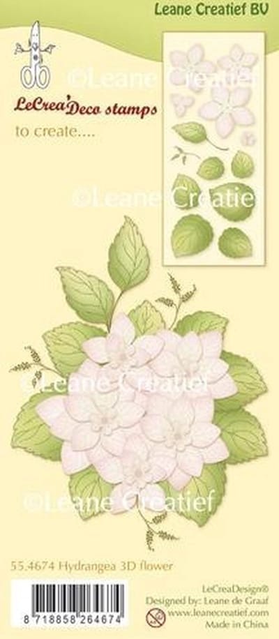 Stempel Hortensia 3D Bloem