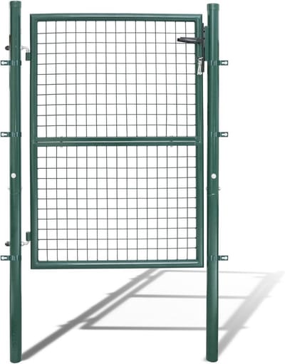 Tuindeur Groen 125 x 100 cm - Robuuste Hekdeur met Slot - Ideaal voor Tuinperken en Afbakeningen
