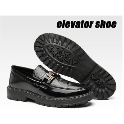 Lente Herfst Glanzend Gezicht Leren Schoenen Zakelijke Herenschoenen Lefu Schoenen Mode Luie Schoenen Leren Schoenen 38 black