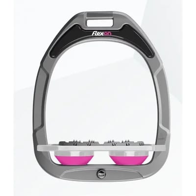 Platte Ultra Grip Aluminium/Grijs/Roze Beugels Flex-On Green Composite