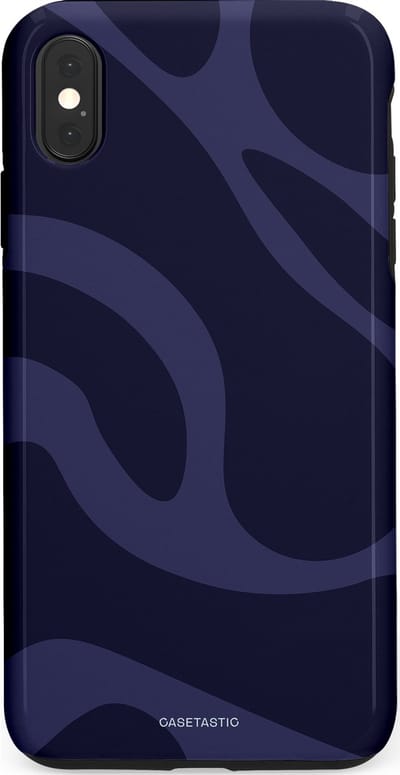Casetastic Hoesje Geschikt voor Apple iPhone Xs Max - Stijlvolle Beschermende Duo-layer Case - Diepzee Marine Golven