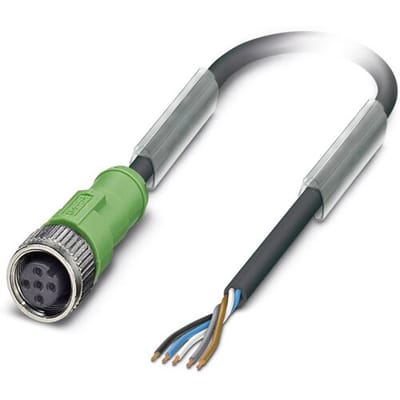 Phoenix Contact 1509128 Sensor/actuator connector, geassembleerd M12 Aantal polen (sensoren): 5 Bus, recht 10.00 m 1 stuk(s)