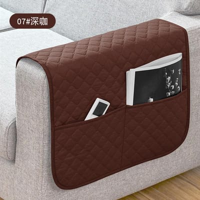 1 STK Bankleuninghoezen met Zakken Waterafstotende Bankleuning Slipcover Leunstoel Hangende Opbergtas voor Afstandsbediening Mobiele Telefoon 1PC 50x110 cm