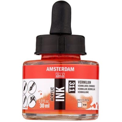 Amsterdam Acrylic Ink Fles 30 ml Vermiljoen 311