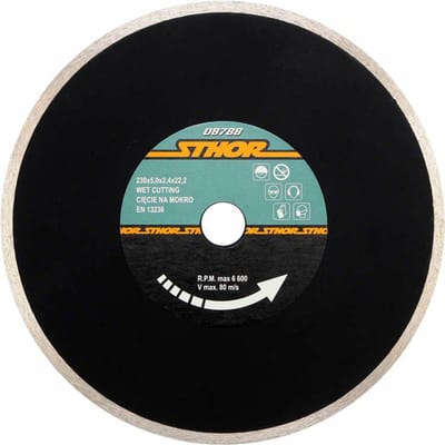 Sthor - Diamantschijf - 230mm - Vol - Natte Snede