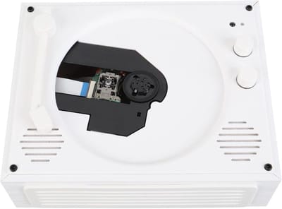 Draagbare CD-speler - Muziekspeler Bluetooth - Thuis Muziek Luisteren - Dubbele Stereoluidsprekers - 24 x 19 x 11 cm - Houtkleur