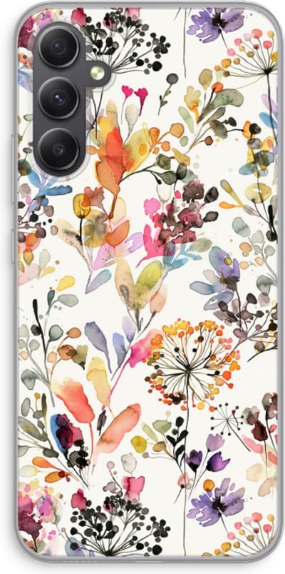 Case Company® - Hoesje geschikt voor Samsung Galaxy A34 hoesje - Wilde grassen - Soft Cover Telefoonhoesje - Bescherming aan alle Kanten en Schermrand