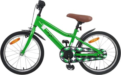 Kinderfiets 18 Inch - Klassieke fiets - Leren fietsen - Verstelbaar stuur en zadel