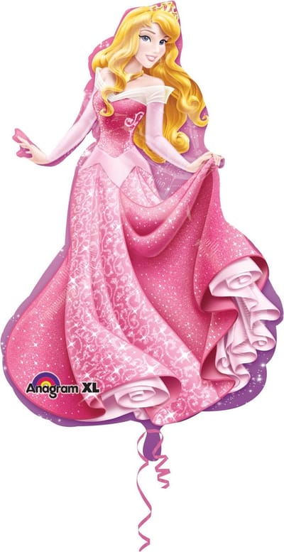 Amscan Folieballon Doornroosje Meisjes 86 X 58 Cm Roze