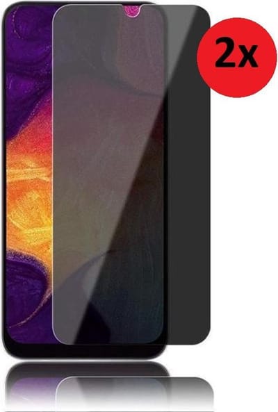 Screenprotector Geschikt voor Samsung A03s - Samsung Galaxy A03s Screen Protector Privacy Bescherm Glas 2x