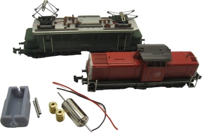 micromotor NM025G N motor ombouwset voor Minitrix V100/BR 212 Oude model, E 44, BR 144