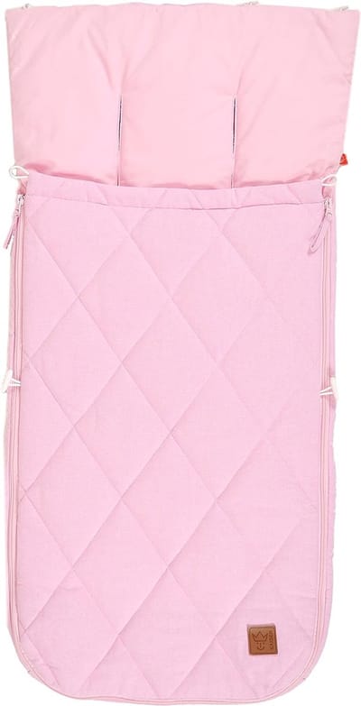 Zomer kinderwagen voetenzak Nikko, roze melange