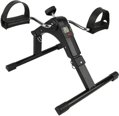 Mini Hometrainer - Oefenfiets - Thuisconditie Opbouwen - Met LCD Display - 41 x 32 x 36 cm - Zwart