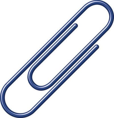 Paperclips Alco 26mm rond doos a 100 stuks donkerblauw