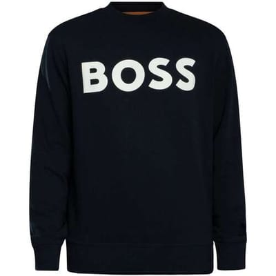 Boss Webasiccrew Truien & Vesten Heren - Sweater - Hoodie - Vest- Donkerblauw - Maat S