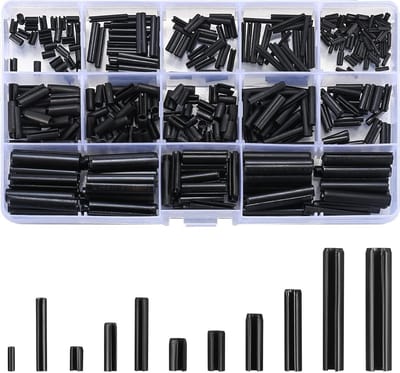 Assortiment van 460 Spanningspennen, Lockpennen en Holle Pinnen van Manganese Staal - M1.5 tot M6 voor Diverse Toepassingen
