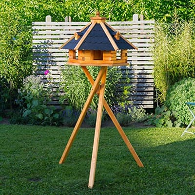 Vogelhuisje XXL met Solarverlichting en Voedersilo